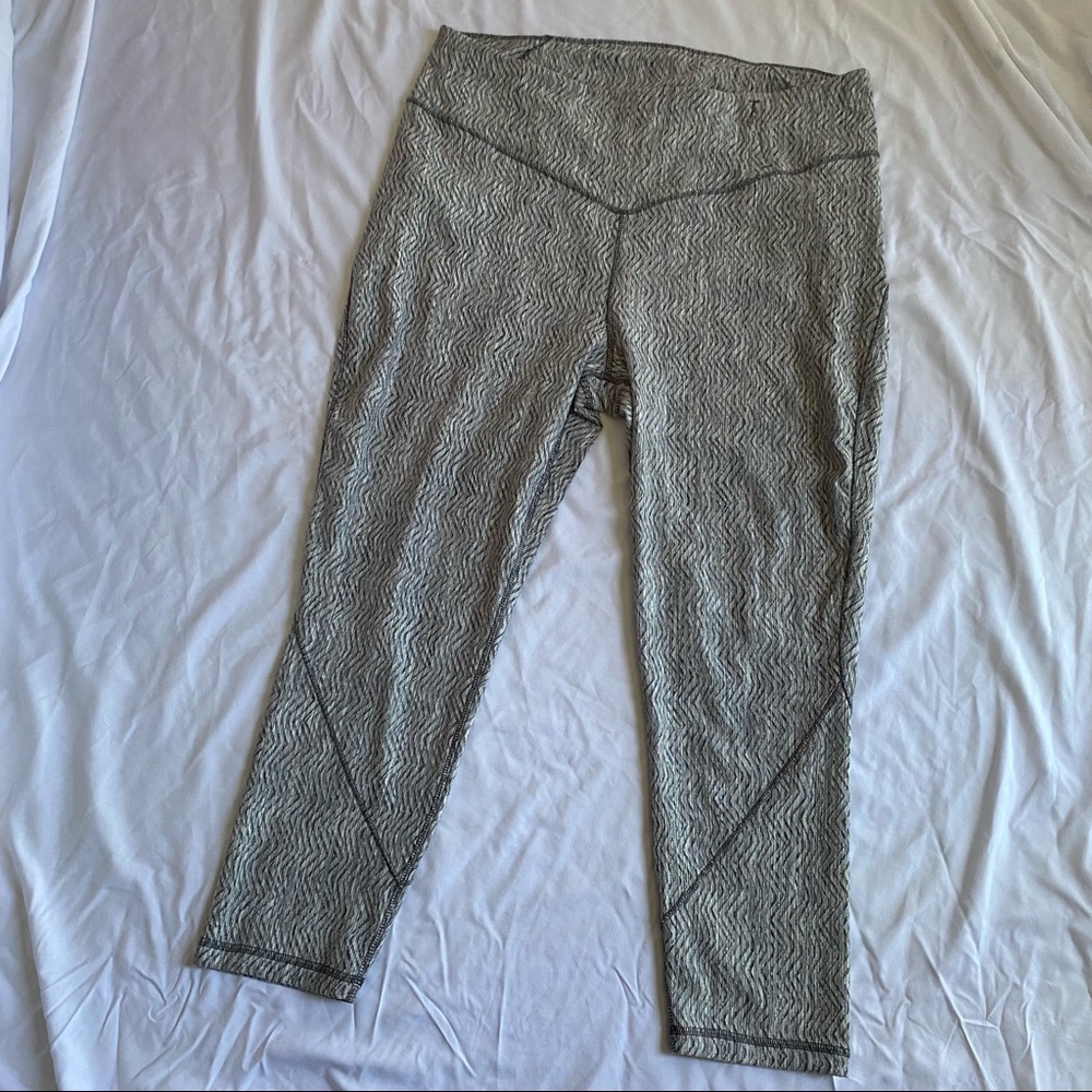 CALIA Jacquard 7/8 Legging Gray White 2X